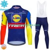 Maillot Cyclisme Hiver + Collant à Bretelles Trek Lidl 2024